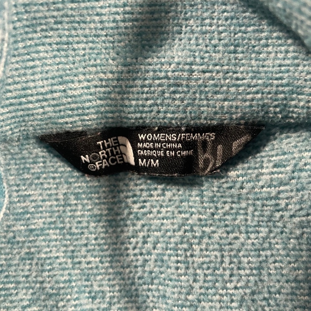 The North Face Womens Full Zip C656 Agave Fleece Jacket Medium Teal Gorpcore - Picture 5 of 9